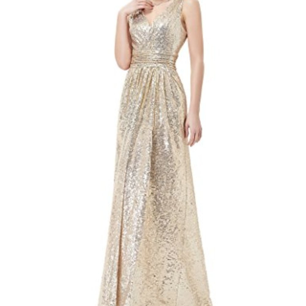 Kate Kasin: Women Sequin Dress Sleeveless